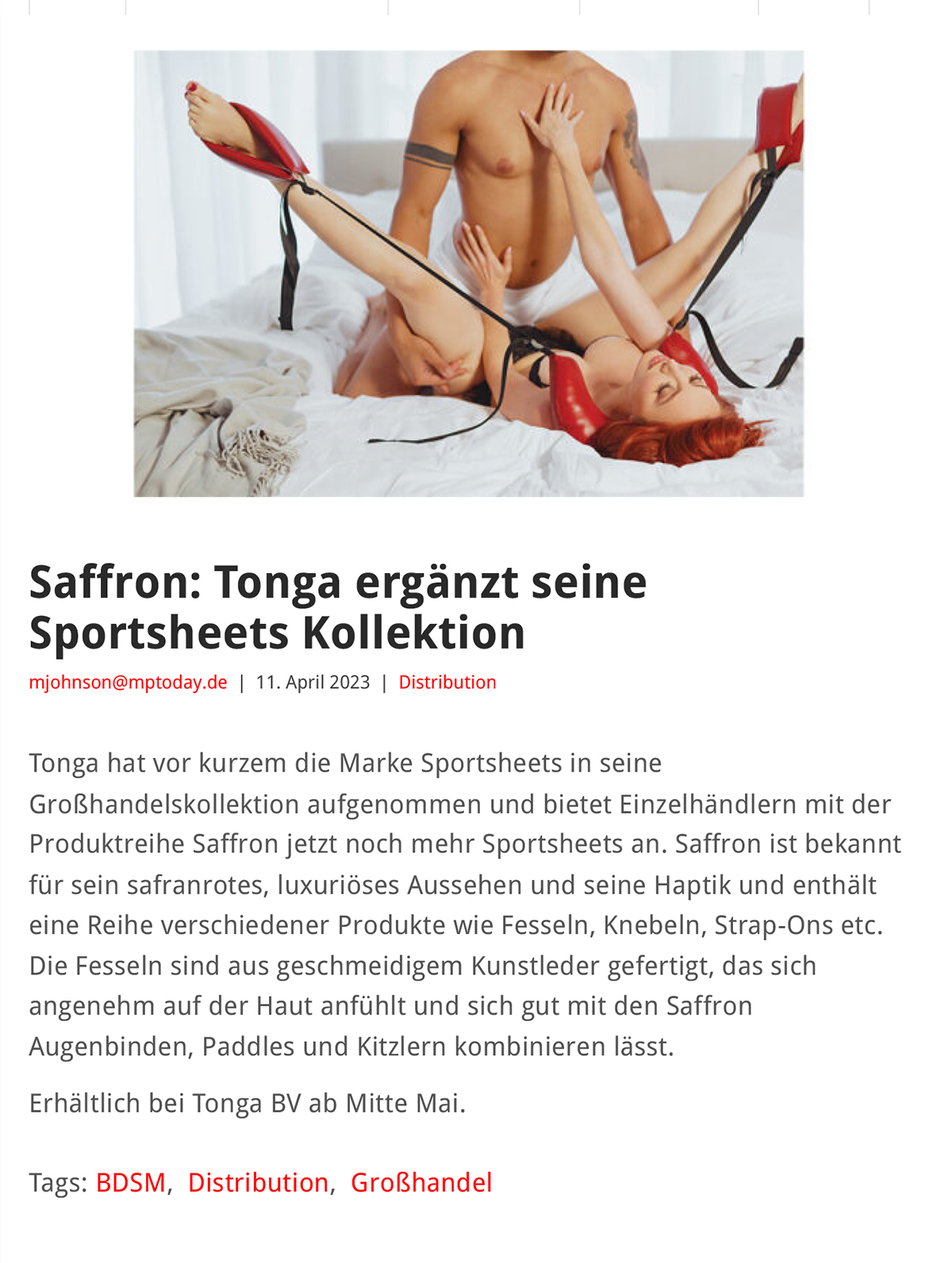 2023-04 eLine Online - Saffron Sportsheets